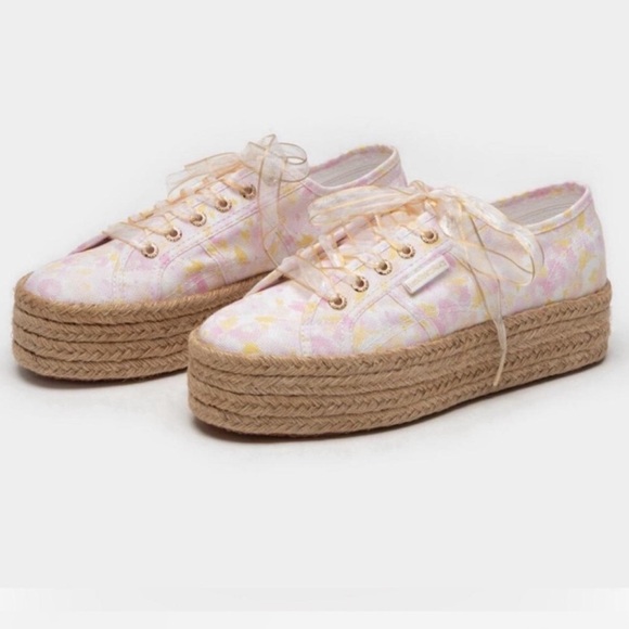 Superga X LoveShackFancy Women’s Platform Espadrille
Sneakers Size 38 - Picture 1 of 6
